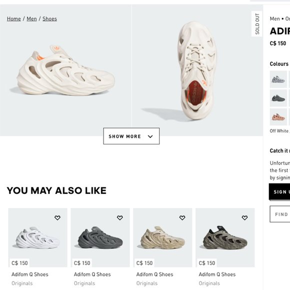 Adidas AdiFOM Q Sneakers Size 9 Men's Off White/Aluminum NEW with box - Picture 16 of 16